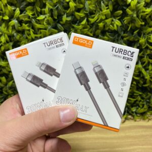 CABO TYPE C TO LIGHTNING GOLD CB124O